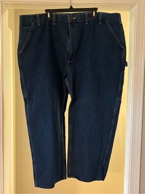 Carhartt Men's Relaxed Fit Jeans in Deep Blue